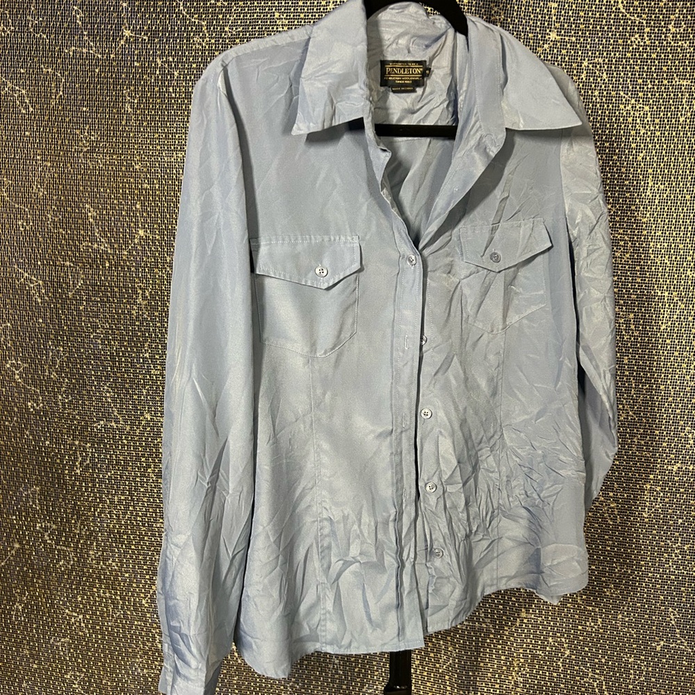 Pendleton Blue Casual Button Down Shirt